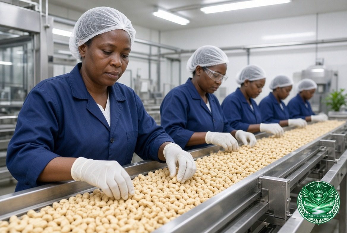 Concept rendering of a kernel grading and sorting line
