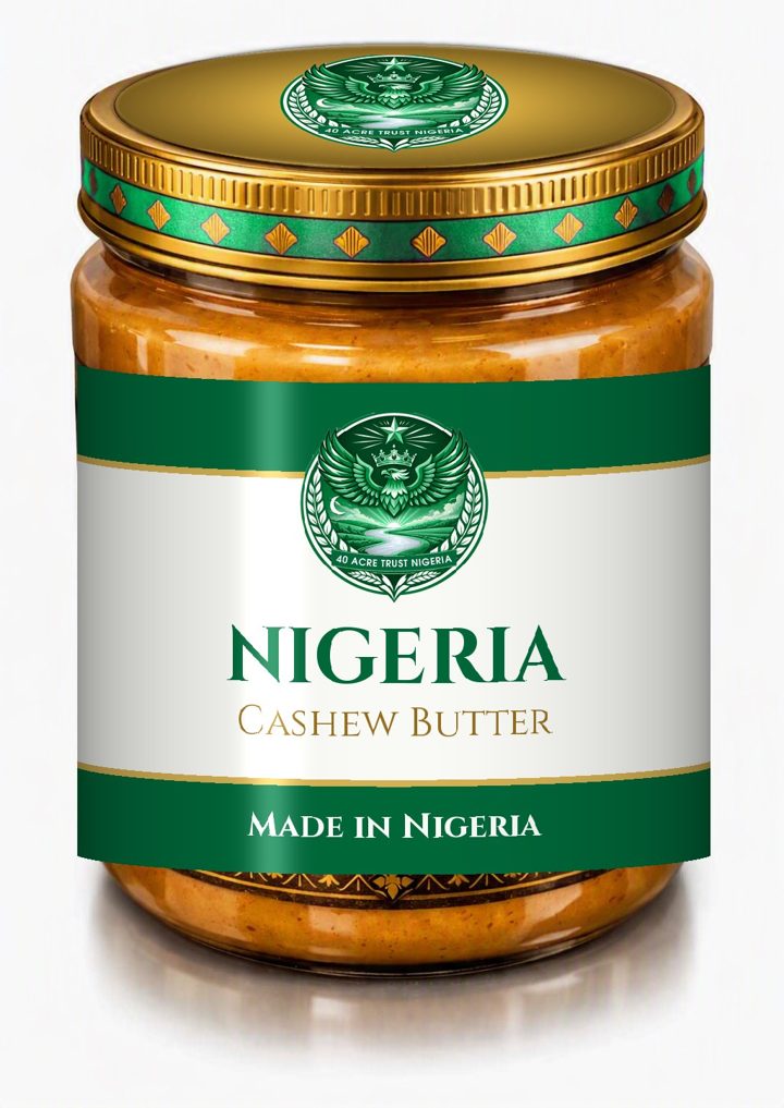 Nigeria Cashew Butter jar, packaging concept